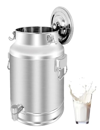 Seau à vin et réservoir à lait 5L en inox 201 pour la conservation d'huile et eau - 2