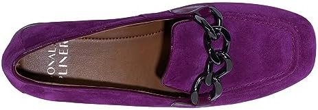Donald Pliner Women's Bethany Suede Loafer, Iris, 7.5 | Image 4