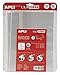 APLI 16913 - Forro de libros con solapa ajustable de polipropileno. Medida 29 x 53 cm, 75 µ. Pack de 5 u.