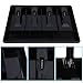 SoarUp Cash Drawer Tray Insert for Cash Register Replacement 4 Bills 3 Coins Money Storage Box Cash Register Drawer Money Tray Cash Box (Black)