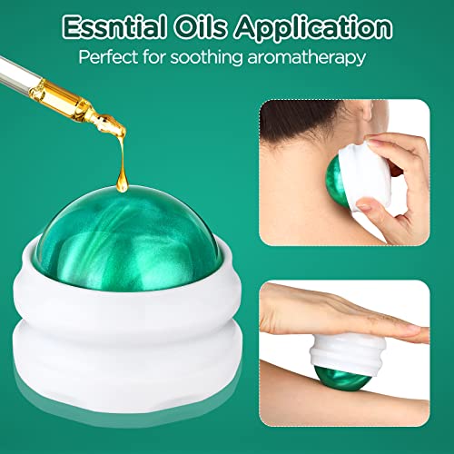 Yesmet Massage Ball, Massage Roller Ball, Roller Ball Massager For Sore Muscles Pain Relief, Relax Full Body Massage Tools For Shoulders, Neck, Back, Feet, Deep Tissue, Joint Pain (Green) #TOP1