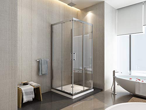 Box Doccia a 3 Lati Composto da 1 Parete Fissa e 1...