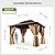 Breezestival 10x12FT Hardtop Gazebo, Metal Frame with Double Galvanized Steel Roof, Permanent Outdoor Pergola with Curtains and Netting Included for Backyard, Patio, Lawn and Garden, Brown