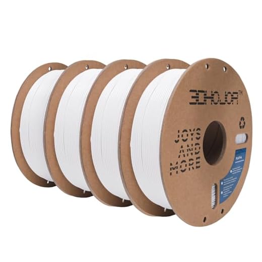 3DHoJor PLA Pro (PLA+) Filament 1.75mm 3D Printing Filament 1kg*4 Bundle Cardboard Spool Dimensional Accuracy +/- 0.03 mm-4 Pack Cold White