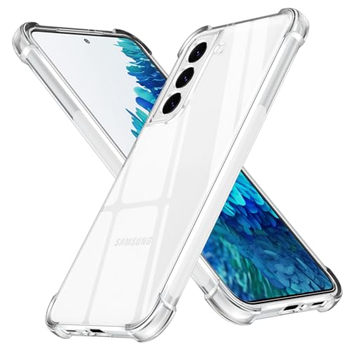 Knrlqim Cover Compatibile con Samsung Galaxy S21 / S30 6,2',Custodia per Telefono in Silicone Antiurto Trasparente,Sottile Morbida in Silicone TPU Anti-Graffio Chiaro Protettiva Case per Samsung S21