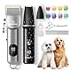 FuzzyFix Hundeschermaschine und Pfotentrimmer 3-in-1 Set, Schermaschine für dichtes Fell, Pfotenschermaschine, Haarschneidemaschine mit Typ-C-Aufladung, für Hunde und Katzen, Schwarz