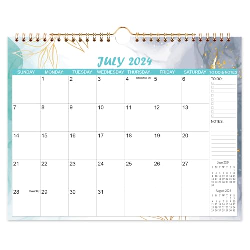 Image of 2024-2025 Calendar - Wall Calendar 2024-2025 from July 2024 - December 2025, 18 Monthly Calendar with Thick Paper, 11.5" x 14.5", Watercolor