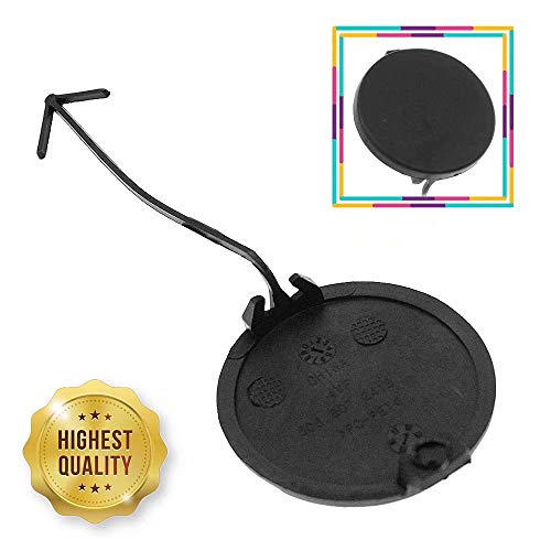 Honscreat Front Plastic Tow Hook Cover For 2011-2014 Volkswagen Jetta 5C6807241 Black #TOP3