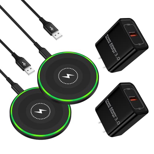 15W Wireless Charger for Motorola Fast Charging Pad for Moto G Power(2026)/Stylus(2025)/Edge+/Edge 70/Razr+/60 Ultra, 2Pack Android Wireless Charging Station for Pixel 10,iPhone 17Pro/16e,with Adapter