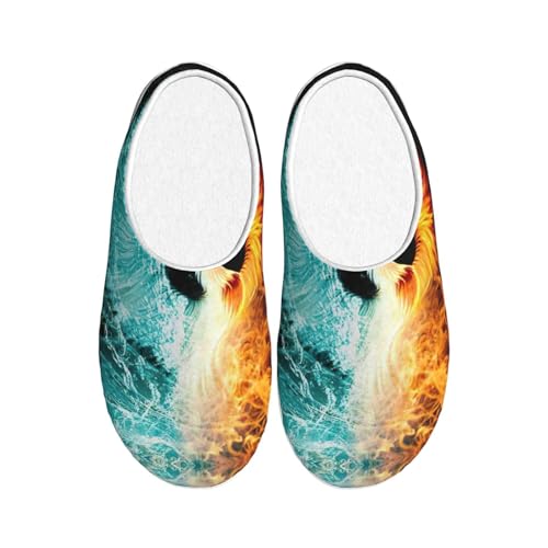 Chaussons d hiver chauds et antiderapants EdWal peluche Noir pour homme femme