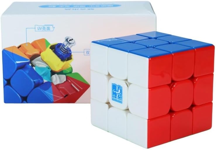 Miniatura 1 de CuberSpeed Moyu RS3 M 2020 - Cubo insignia con revestimiento UV, 3 x 3 velocidades, sin adhesivos, Moyu RS3M 2023, superficie brillante con