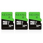 KEXIN Micro SD Card 32GB 3 Pack MicroSDHC Memory Card Class 10 High Speed Card Micro SD 32 GB UHS-I TF Card, C10, U1, SD Adapter Include