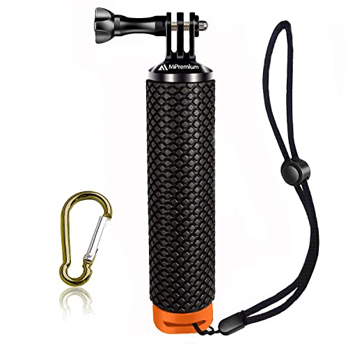 Waterproof Floating Hand Grip Compatible With Gopro Hero 11 10 9 8 7 6 5 4 3+ 2 1 Session Black Silver Handler & Handle Mount Accessories Kit For Water Sport And Action Cameras (Orange) #TOP4