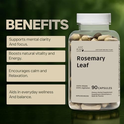 Just Plant Organic Rosemary Leaf Capsules