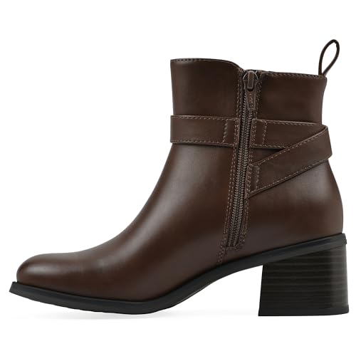 WHITE MOUNTAIN Women's Narrows Block Heel Ankle Booties4