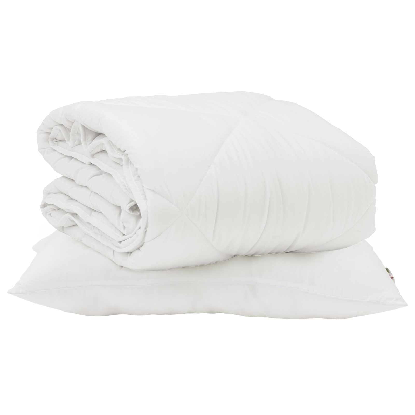 Generico Duvet Estivo con Cuscino 2 PCS Bianco Microfibra,Casa e Giardino,Biancheria,Lenzuola e Coperte,Bianco,3.21 kg,3376405