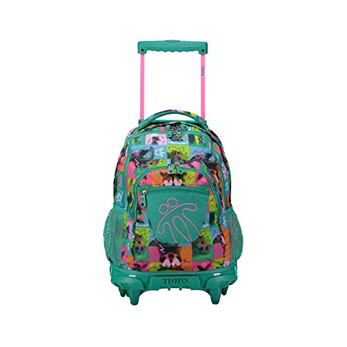 Totto Mochila Escolar con Ruedas Estampado chessy: Renglones