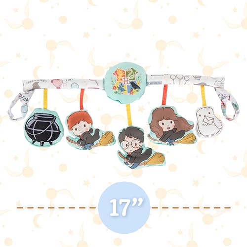 Image of Kids Preferred Harry Potter Stroller Activity Toy with Crinkle, Mirror, and Tactile Features - Fits Most Strollers