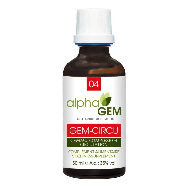 Gem-Circu 04 bio AlphaGem réduit le cholestérol et apaise la tension 50 ml