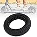 Keenso 10 X 2.5 Anti Slip Rubber Electric Scooter Solid Tire, Pressure Resistant Replacement Solid Wheel for Electric Scooter 10 Inch