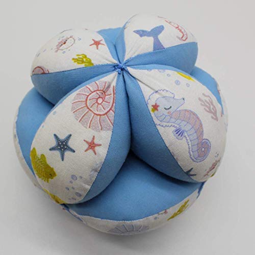 PELOTA MONTESSORI DE TELA DE ALGODÓN PARA BEBÉ PRETTY DOLLY-SIRENA