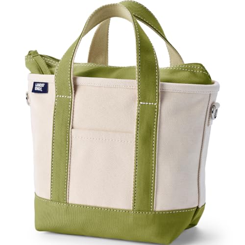 Image of Lands' End Zip Top Canvas Tote Bag