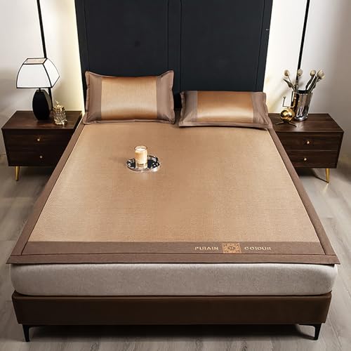 Tapis de refroidissement pour chambre : lit en rotin pliable et frais tout l'été