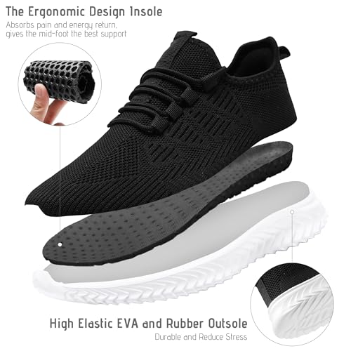 Image of Mens Running Shoes Tennis Shoes Walking Gym Sneakers Lightweight Non Slip Mesh Casual Workout Sneakers