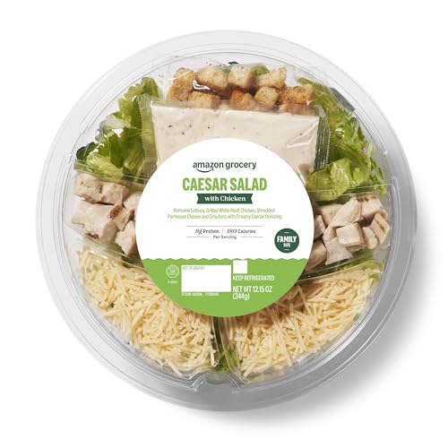 Amazon Grocery, Caesar Salad with Chicken, Family Size, 12.15 oz (Previously Amazon Fresh Brand, Packaging May Vary)