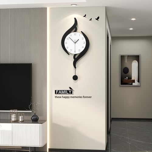Modern Wall Clocks Battery Operated Large Decorative Wall Clock - Image 2
