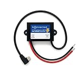Konnected Convertitore DC a USB-C PD Ricarica Rapida, Ingresso 10-30V, 65W Max - Auto, Camper, Centrale Allarme, Tablet a Parete (Ad angolo retto)