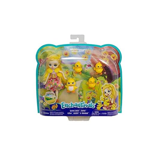 Poupée Enchantimals | Collines Fertiles | Dinah Canard & ses 3 Canetons