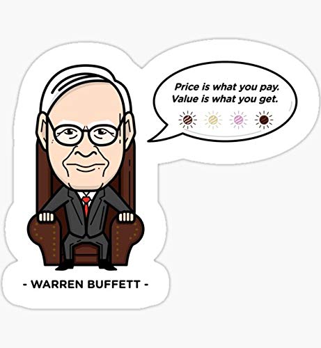Warren Buffett - Value - Pack of 3 Stickers -
