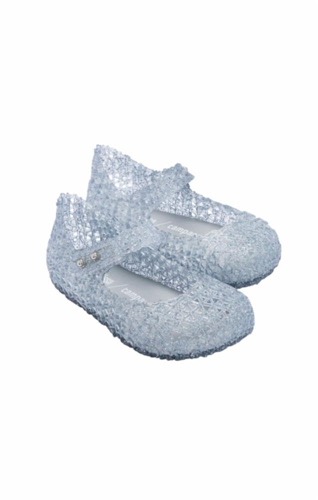 melissa Girls Mini Bell Paper Bb Flat Sandals, transparent, 4.5 UK Child