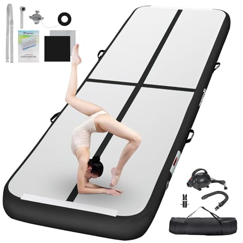 FBSPORT inflatable gymnastics mat 4/8 in thick for home training