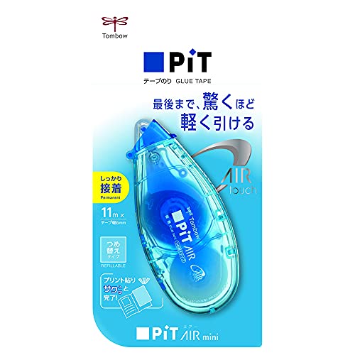 トンボ鉛筆 テープのり ピットエアーミニ つめ替えタイプ ブルー 5個入 PN-CASC40-5P