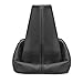 L & P Car Design Shift Boot Cover Genuine Leather Compatible with VW Passat B5 MK5 5 V 1996-2005 Manual Transmission Black
