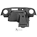 KUAFU Dashboard Radio Panel Compatible with 1996-2013 EZGO TXT Golf Cart Dash Cover Stereo Instrument Trim Panel Bezel with Radio/Speaker Cutouts ABS Plastic (Carbon Fiber Color)