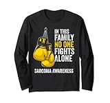 Sarcoma Awareness Month Boxhandschuhe Gelb Ribbon Langarmshirt