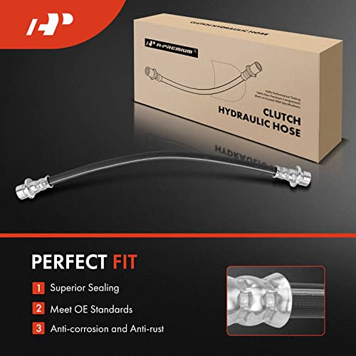 A-Premium Clutch Hydraulic Hose Line Compatible With Honda Civic 2001 2002 2003 2004 2005 1.3L 1.7L, Replace# 46961S3Y013, 46961S3Y023 #TOP6