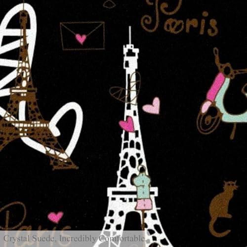 Tapis de salle de bain tour Eiffel rond pour chambre de bébé - 3