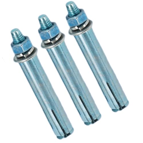 CYILIUEN 20 Stück Dehnschraube M6 x 80 mm Ankerschrauben Verzinkter Rostschutz für Wandbau Befestigen