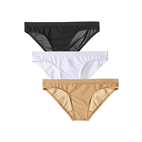 COMLIFE Men's Super Thin Slim Fit No Bulge Pouch Triangle Bikini and Briefs Underwear Underpanties