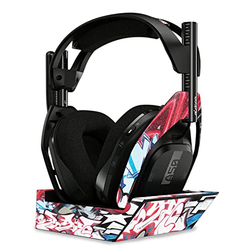 Image of MightySkins Glossy Glitter Skin Compatible with Astro A50 Wireless Headphones + Base Station (Gen 4) - Graffiti Mash Up | Protective, Durable High-Gloss Glitter Finish | Easy to Apply