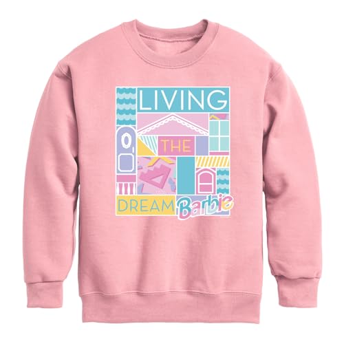 Barbie - Living The Dream - Toddler & Youth Crewneck Fleece Sweatshirt