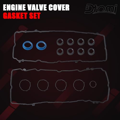 Image of Engine Valve Cover Gasket Set Compatible with Chrysler Jeep Ram Dodge Vehicle Pacifica 2017-2022, Voyager Durango Grand Cherokee Wrangler, ProMaster 1500 2500 3500 3.6L 24V Replaces# VS50919, VC1184G