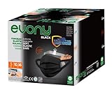 Evony Masken Schwarz TYP IIR Masken Medizinisch Chirurgische Op Masken 3-lagig mundschutz medizinisch Schwarz CE Zertifiziert EN14683 BFE≥98% schwarz maske mit weichen elastischen Ohrbändern