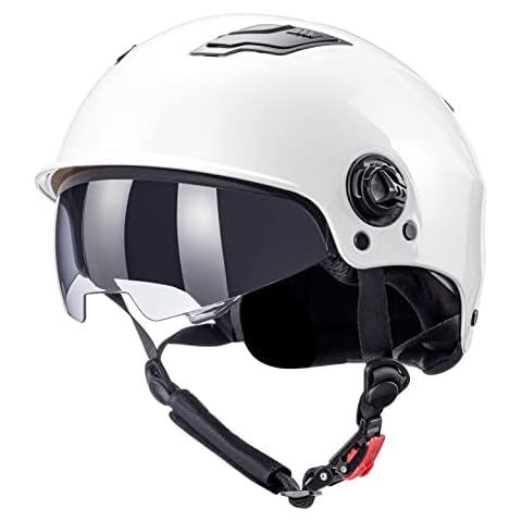 Westt Escape Skateboard Helmet with Sun Visor I Skate Helmet I Bike Helmet I BMX Helmet I Inliner Helmet I Men & Women with Adjustable Chin Strap l White l Size L-XL (23.22-24.40 in) Cover