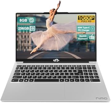 Laptop 15.6 Student-Laptop, Intel 12th Generation Processors, 8GB RAM 256GB SSD, Backlit Keyboard Fingerprint FHD Laptop Wi-Fi 6 Windows 11 Laptop for School Home Travel