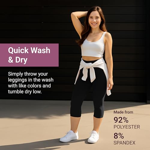 Image of SATINA High Waisted Leggings for Women - Comfortable and Stretchy in Versatile Sizes and Colors